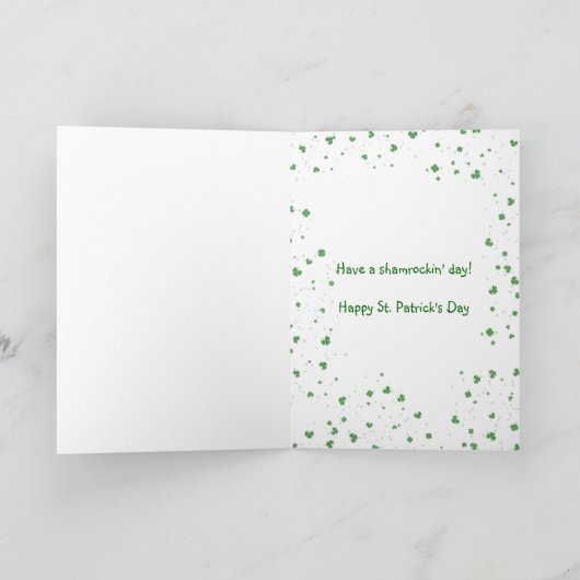 Shamrock Irish Kaart (Binnen)