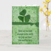 Shamrock Irish Kaart (Gele Bloem)