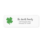 Shamrock Irish Painting Art Address Label (Voorkant)
