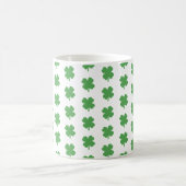 Shamrock Irish Pattern Four Leaf Clover Coffee Mok (Center)