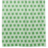 Shamrock Irish Pattern Four Leaf Clover Coffee Mok Douchegordijn (Voorkant)