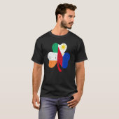 Shamrock irish Philippines flag for filipino St Pa T-shirt (Voorkant volledig)