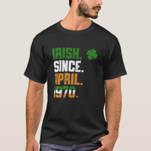 Shamrock Irish Sinds april 1970 Legend St Patricks T-shirt