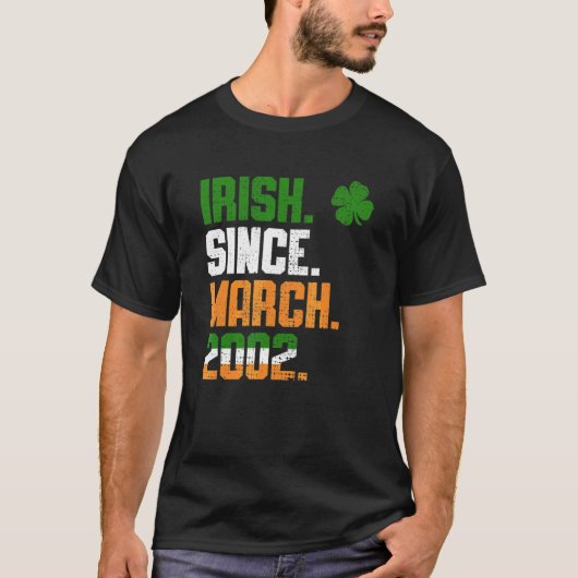 Shamrock Irish Sinds maart 2002 Legend St Patricks T-shirt (Voorkant)