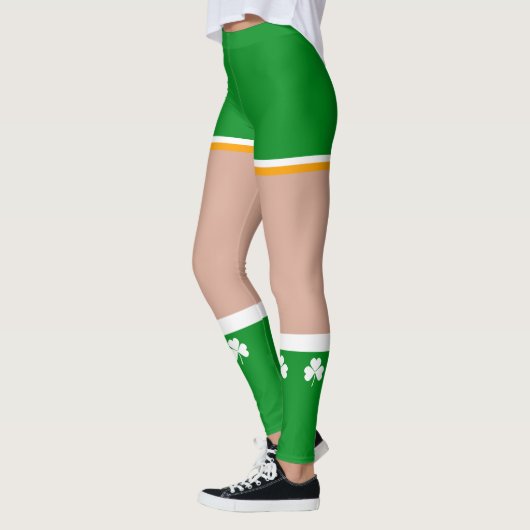Shamrock Irish St Patricks Day Novelty Fun Leggings (Links)