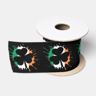 Shamrock Irish St Patricks Day Satijnen Lint