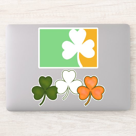 Shamrock Irish St Patricks day Sticker (Computer)