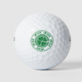 Shamrock Irish Stamp Golfballen (Voorkant)
