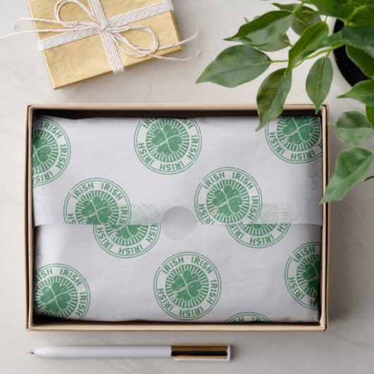 Shamrock Irish Stamp Tissuepapier (Geschenk)