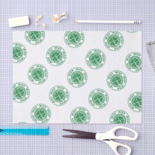 Shamrock Irish Stamp Tissuepapier (Craft)