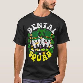 Shamrock Irish Tooth Schattigee Tandheelkundige Sq T-shirt