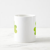 Shamrock Irish Waterverf Texture Painting Koffiemok (Center)