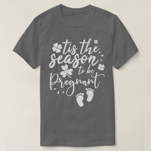 Shamrock is het seizoen van de zwangere staarten t-shirt (Design voorkant)
