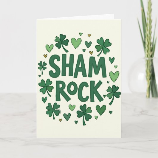 Shamrock Joy St. Patrick kaart (Voorkant)