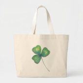 Shamrock Jumbo Canvas tas (Voorkant)