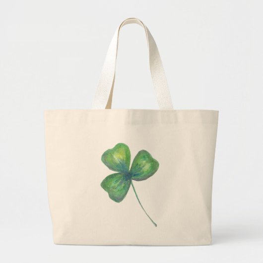 Shamrock Jumbo Canvas tas (Voorkant)