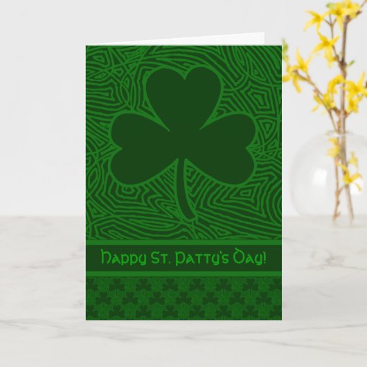 Shamrock Kaart (Gele Bloem)