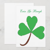 Shamrock Kaart (Voorkant / Achterkant)