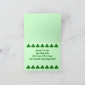 Shamrock Kaart Irish Blessing St. Patrick's Day (Binnen)