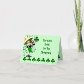 Shamrock Kaart Irish Blessing St. Patrick's Day (Voorkant)