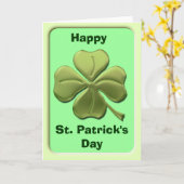 Shamrock-kaart Kaart (Gele Bloem)