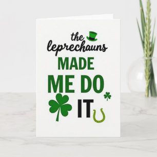 Shamrock Kabouters Hebben Me Ertoe Aangezet Kaart