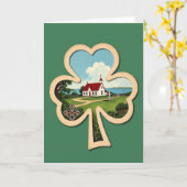 Shamrock Kapel Scene Kaart (Gele Bloem)