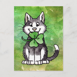 Shamrock Kat Briefkaart