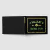 Shamrock Keltische Knoop Border Ierse Pub Gold Gastenboek (Volledig)