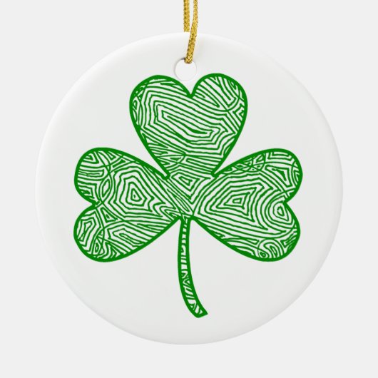 Shamrock Keramisch Ornament (Voorkant)
