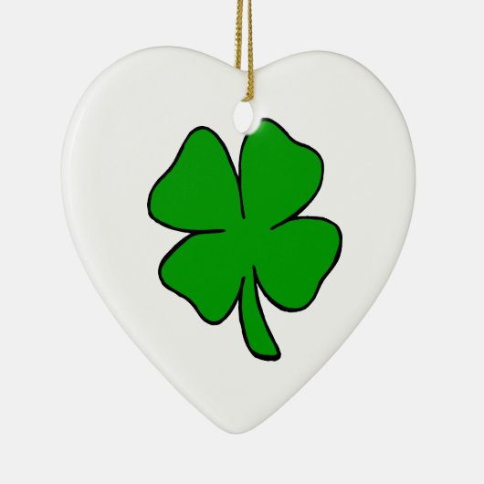 Shamrock Keramisch Ornament (Rechts)