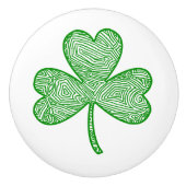 Shamrock Keramische Knop (Voorkant)