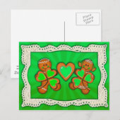 SHAMROCK KINDER, HEART & LIGHT RAYS by SHARON SHAR Briefkaart (Voorkant / Achterkant)