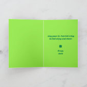 Shamrock Kisses St. Patrick’s Day Card Kaart (Binnen)