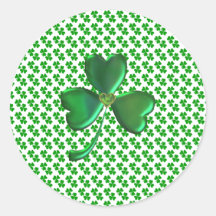 Shamrock klaver Irish Envelope Seal Sticker