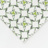 Shamrock klaver Keltisch geïnspireerd patroon Fleece Deken (Hoek)