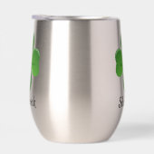 Shamrock klaver ontwerp thermische wijn tumbler (Rechts)