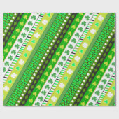 Shamrock, klaver Patrick's day Cadeaupapier (Vlak)