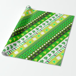 Shamrock, klaver Patrick's day Cadeaupapier