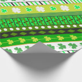 Shamrock, klaver Patrick's day Cadeaupapier (Hoek)