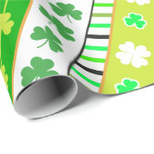 Shamrock, klaver Patrick's day Cadeaupapier (Rol Hoek)