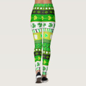 Shamrock, klaver Patrick's day Leggings (Achterkant)