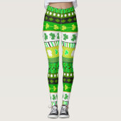 Shamrock, klaver Patrick's day Leggings (Voorkant)
