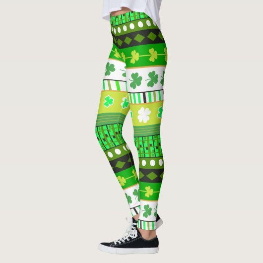Shamrock, klaver Patrick's day Leggings (Links)