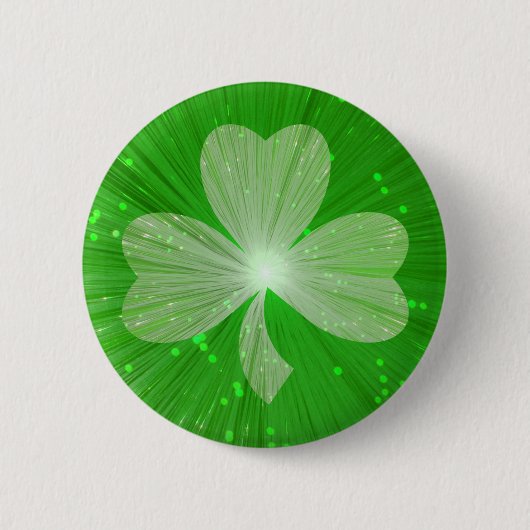 Shamrock-knoopbadge Ronde Button 5,7 Cm (Voorkant)