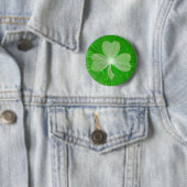 Shamrock-knoopbadge Ronde Button 5,7 Cm (In situ)