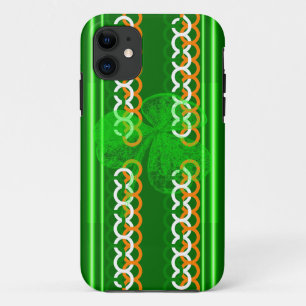 Shamrock Knot Stripes van Kenneth Yoncich iPhone 11 Hoesje