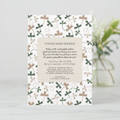 Shamrock koppels vallen in Baby Sprinkle Kaart (Staand voorkant)