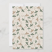 Shamrock koppels vallen in Baby Sprinkle Kaart (Achterkant)