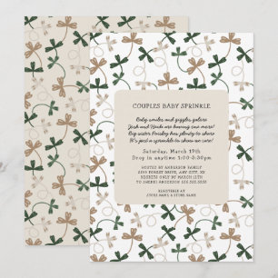 Shamrock koppels vallen in Baby Sprinkle Kaart